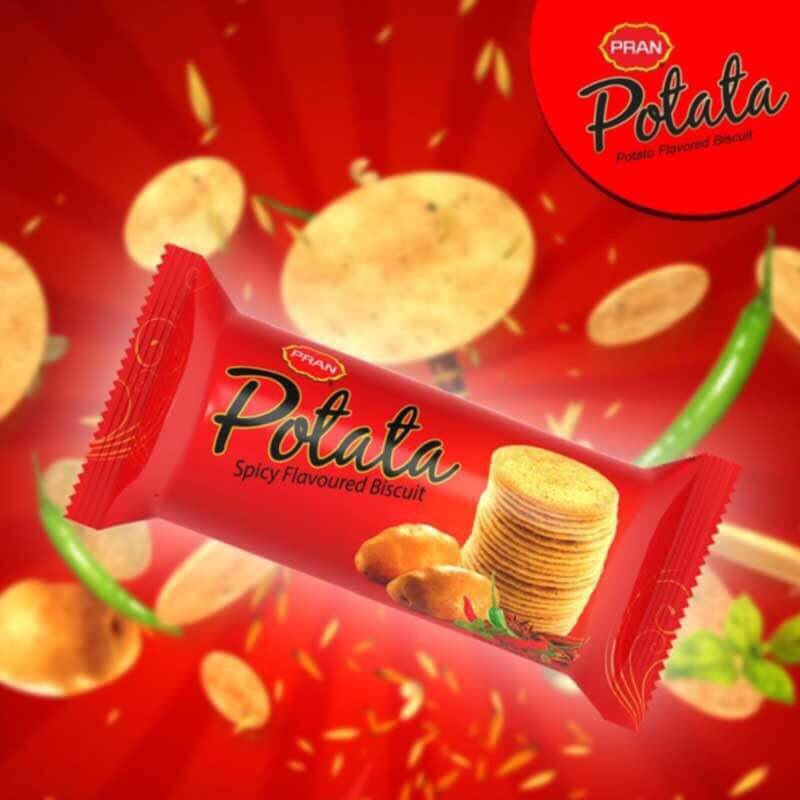 Bánh quy khoai tây vị cay POTATA Pran 100g