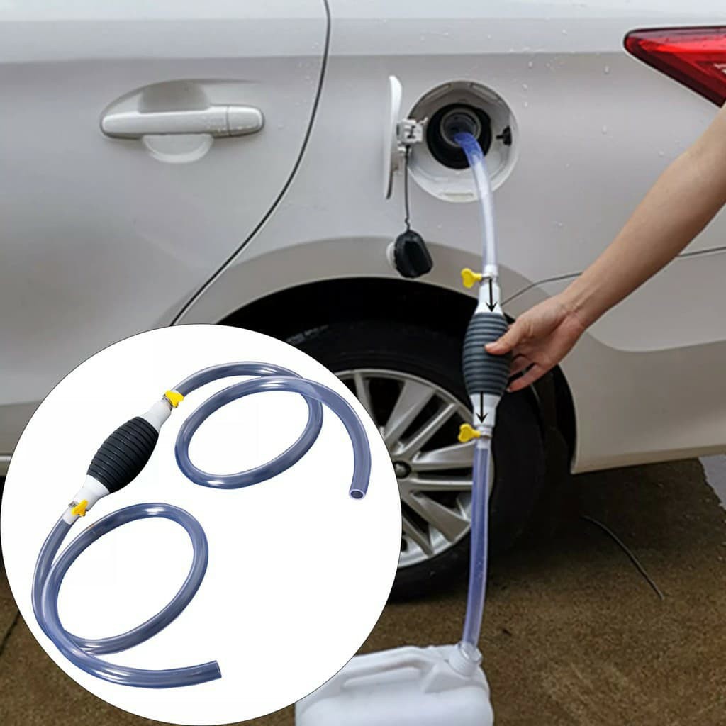 Ống hút nước bóp tay ống nhựa mềm dài 1 mét, dụng cụ bơm hút chất lỏng xăng dầu chất lỏng bóp tay thông minh tiện