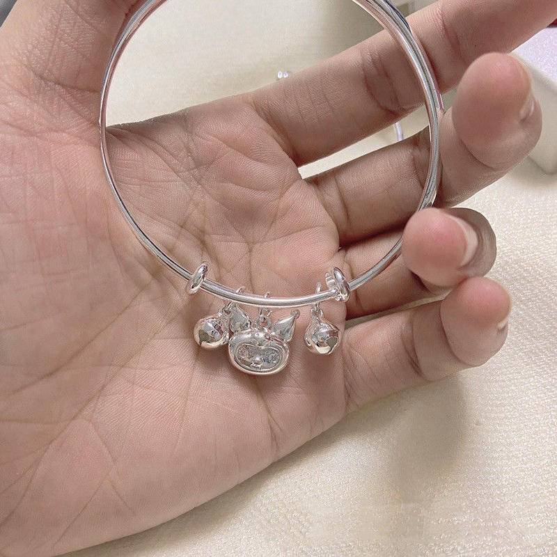 Vòng Tay Bạc 2022 Sanrio Có Chuông Dễ Thương Ngọt Ngào Cho Nữ