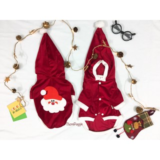 Áo noel thêu mặt cho Thú cưng dạo phố