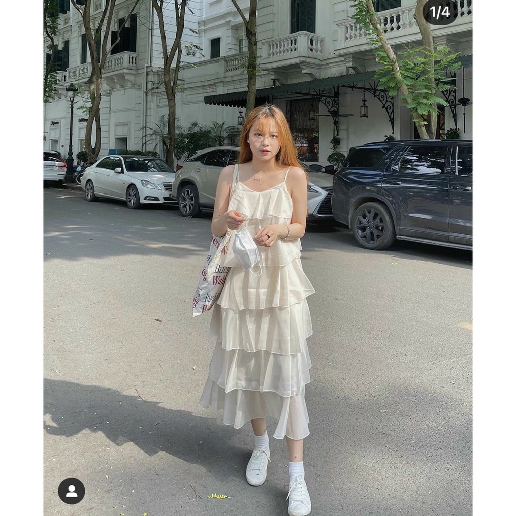 ĐẦM 2 DÂY TRẮNG TẦNG - CIRANT CLOTHING