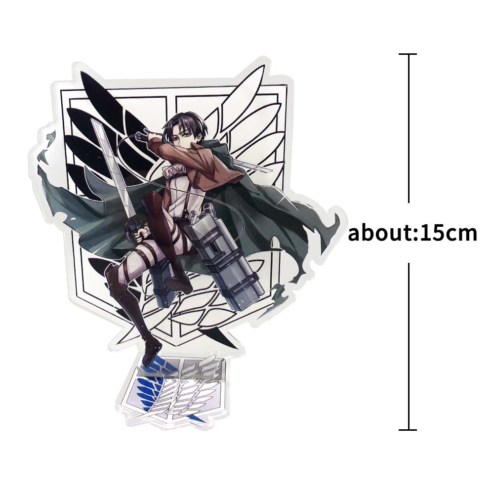 Mô Hình Nhân Vật Levi Ackerman Eren Jaeger Trong Attack On Titan Hai Mặt Để Bàn Trang Trí Diy 15cm