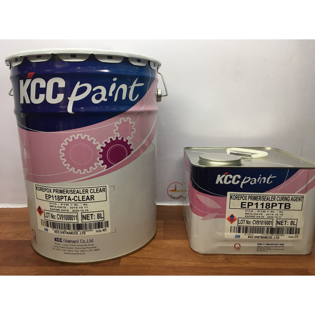 SƠN LÓT EPOXY KCC EP118 16L/Bộ