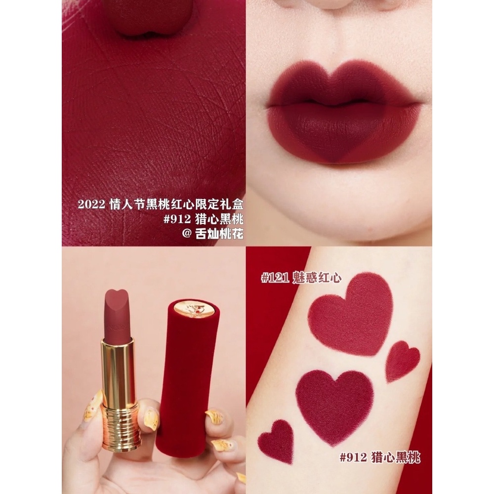 LANCOME Son Môi Nhung Màu Đỏ 2022 912 121 Tiện Lợi Dành Cho Phái Nữ