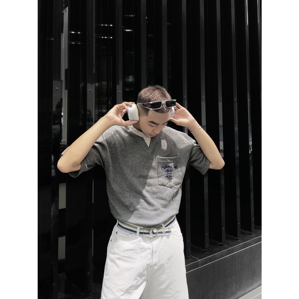 Áo Thun Oversize ODIN CLUB Waffle Atelier, Áo phông chất liệu 100% cotton co giãn 2 chiều, Local Brand ODIN CLUB