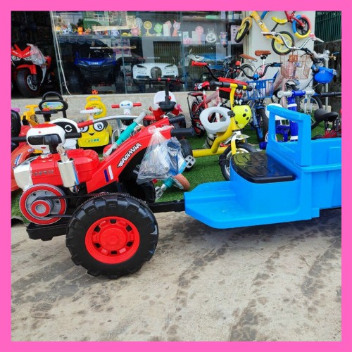Xe máy cày điện Xe công nông điện BDQ-3188 cho bé - 2 động cơ kéo siêu khỏe
