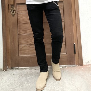 [Mua 1 Tặng 1] Quần Jean Nam Đen Trơn Vải Co Giãn,Không Phai Màu Phong Cách Hàn Quốc Hot Trend Năm 2020, Tặng 1 Tất