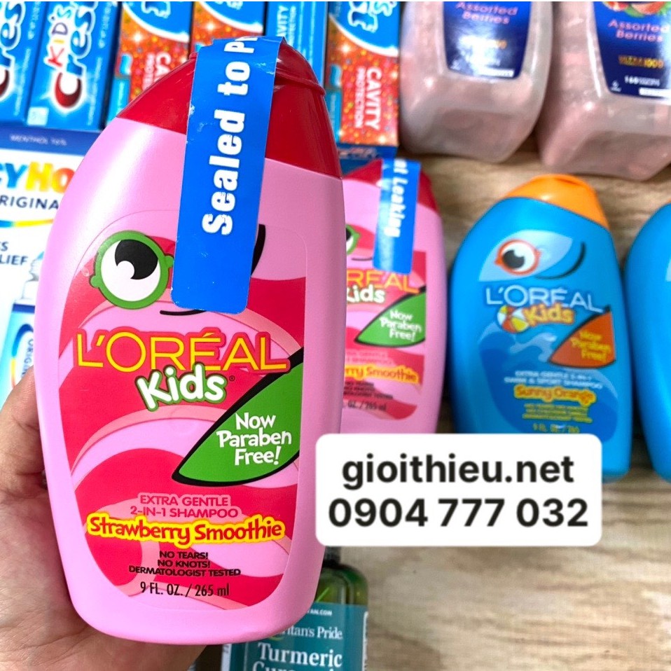 {Có bill Mỹ} Sữa tắm gội 2 in 1 Loreal Kids chai 265ml của Mỹ