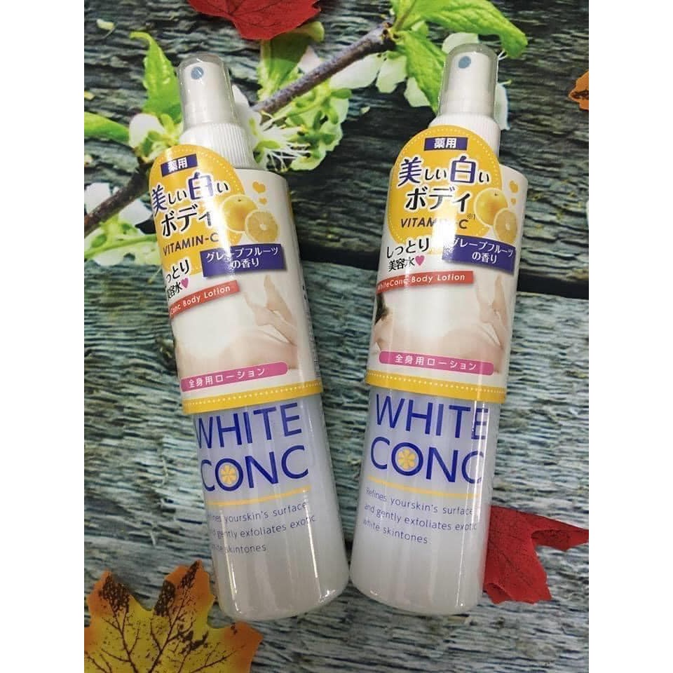 Xịt dưỡng da White Conc body lotion 245ml giúp da trắng căgn mịn đàn hồi