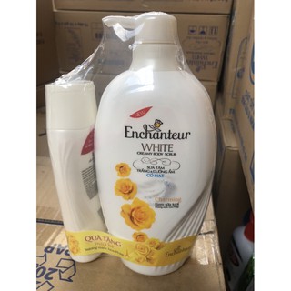 SỮA TẮM DƯỠNG ẨM CÓ HẠT ENCHANTEUR 650g tặng