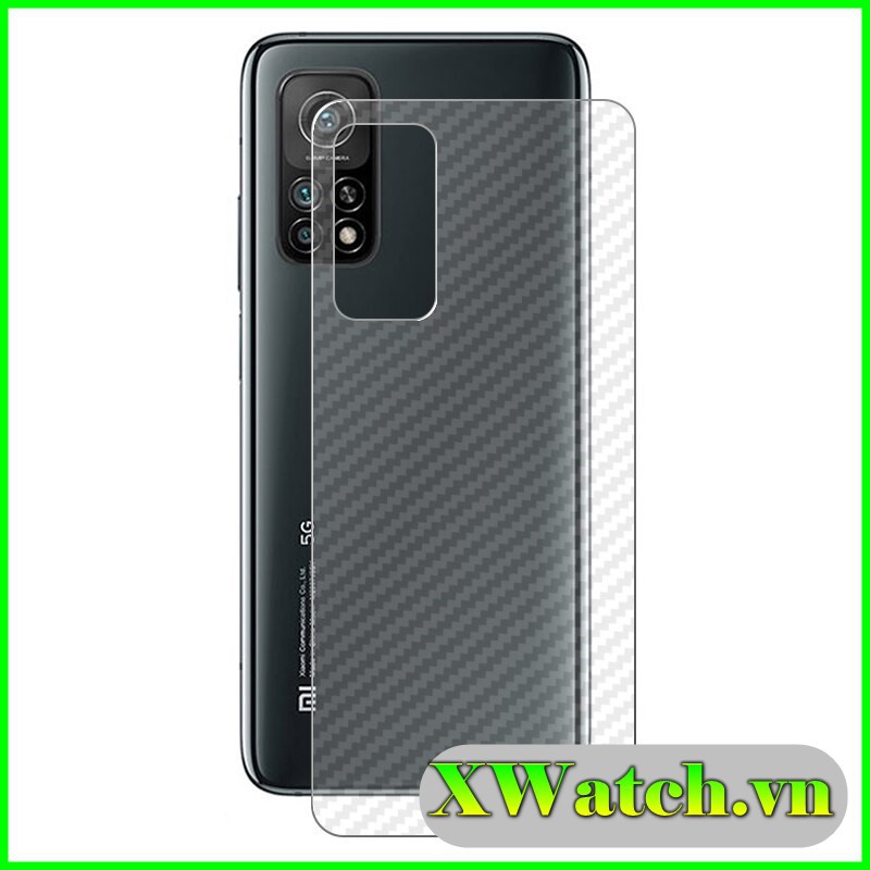 Miếng dán Carbon mặt lưng Xiaomi Mi 11T pro Redmi 10 Mi 10T Pro 5g K30S Poco X3 K30 K30 pro K20/k20 pro Mi 8 Note 8 ...