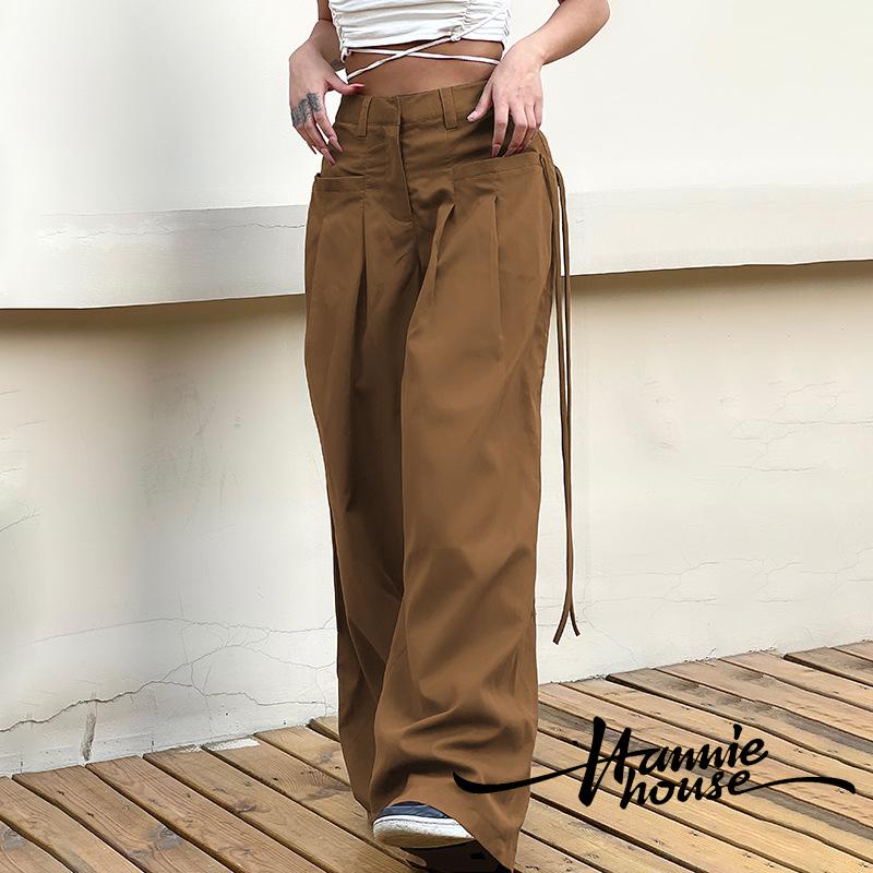 Quần ống rộng Màu Sắc Thời Trang Cho Nữ