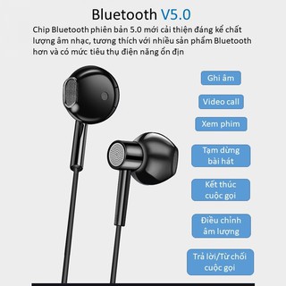 Tai nghe bluetooth không dây công nghê 5.0 Thể thao Có mic sử dụng đầy đủ chức năng nghe gọi đàm thoại chơi game A10