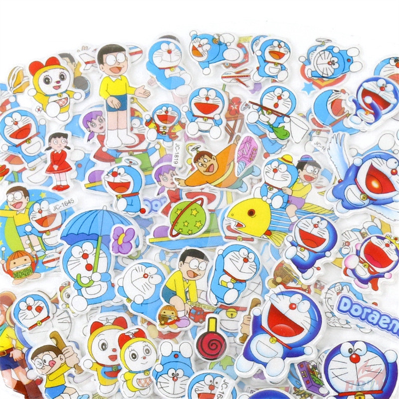 Set 1/5 Tấm Hình Dán Doraemon 3d Cho Bé