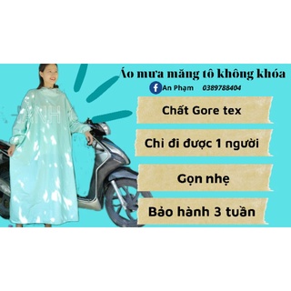 Áo mưa măng tô không khóa- chất xiêu xịn- ảnh thật