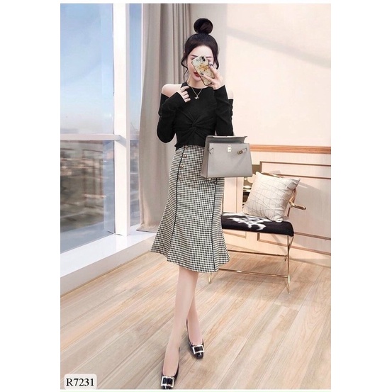 chân váy công sở @ dáng ôm phom @ dạ co dãn chất dày đẹp | BigBuy360 - bigbuy360.vn