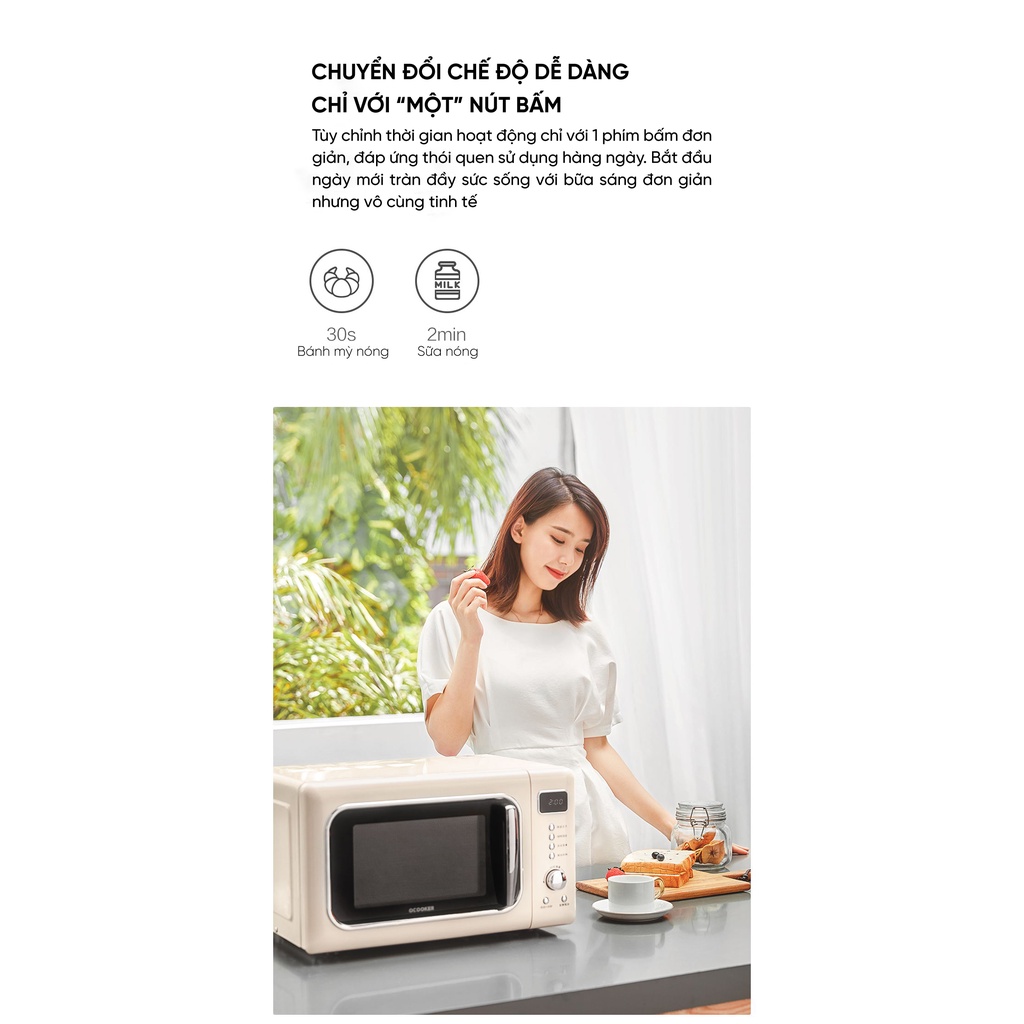 Lò vi sóng kèm nướng Xiaomi Qcooker CR-WB01S