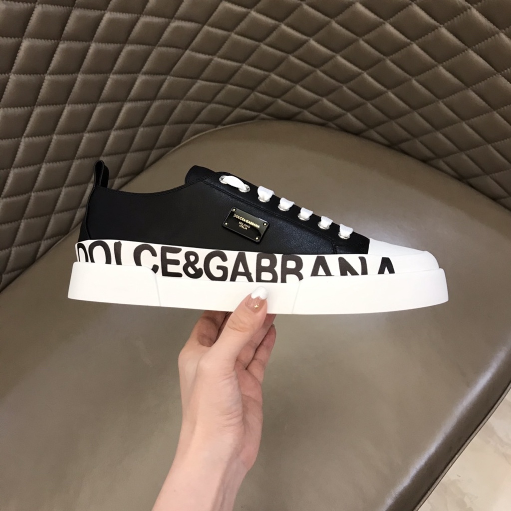 Giày đế bằng nam da thật thời trang cao cấp Docle & Gabbana DG phong cách trẻ trung, thời thượng