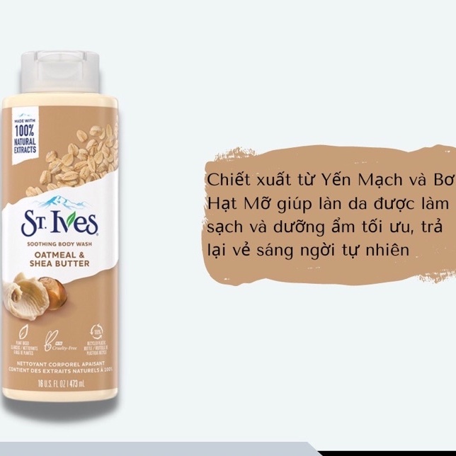 [Chính hãng]Sữa Tắm ST.IVES Hương Cam Đào 473ml -mẫu mới_USA date mới-[FREE SHIP] TỪ ĐƠN 50K