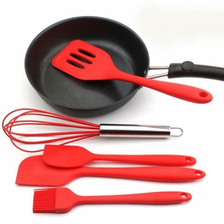 Bộ Dụng Cụ Làm Bánh Cơ Bản - Dụng Cụ Làm Bếp, Chất Liệu Silicon Cao Cấp, Chịu Nhiệt, Chống Trầy, Chống Dính