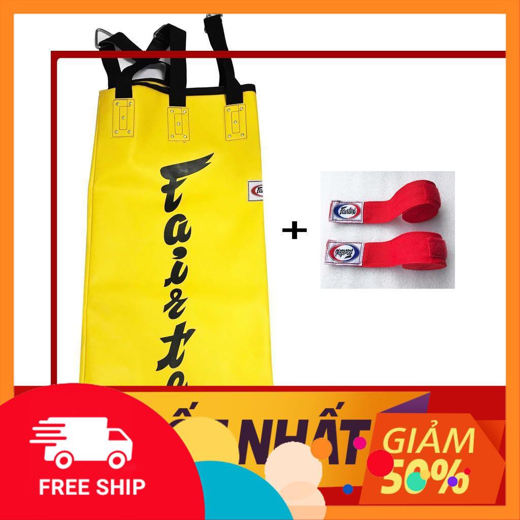 FreeShip  Dụng Cụ Võ Thuật Chính Hãng Võ bao cát cao cấp Fairtex 1.2m tặng 1 cặp băng quấn 4m Khuyến Mãi