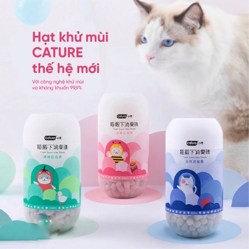 Hạt khử mùi cát vệ sinh cho mèo CATURE