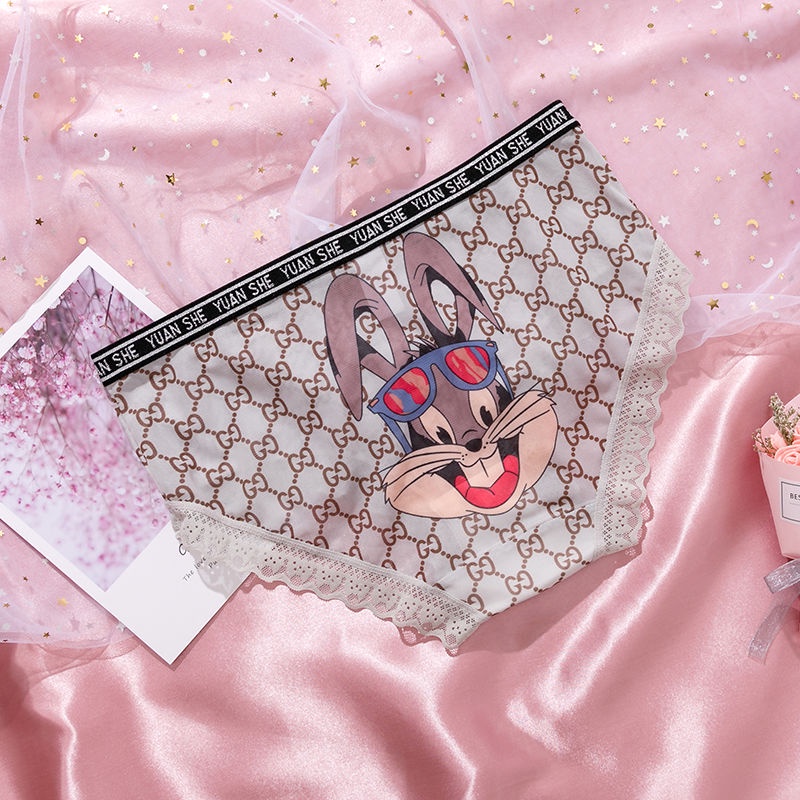 Quần Lót cotton Phối Lưới Họa Tiết Thỏ Bugs sinsqykg006.my21.6.24 Cho Nữ | BigBuy360 - bigbuy360.vn