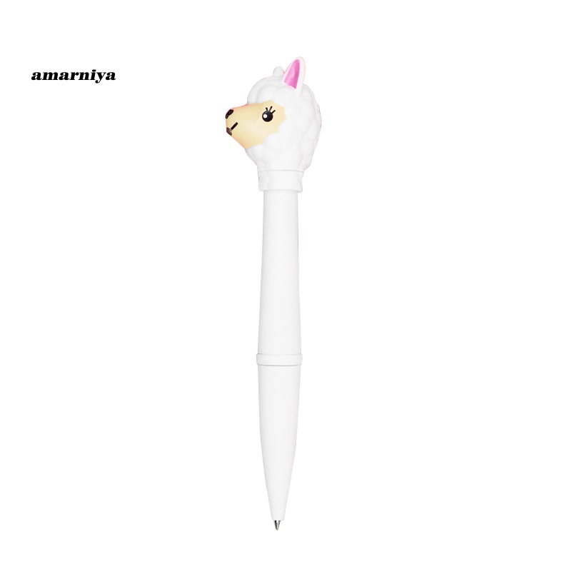 【AY】 Creative Alpaca Pattern Multifunctional LED Light Sound Electronic Ballpoint Pen