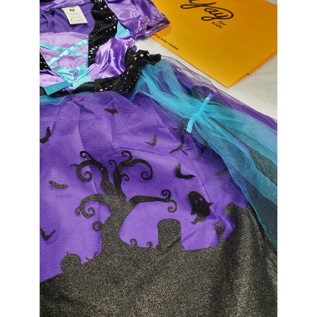Đồ hóa trang trẻ em - Váy phù thủy tím xanh | Purple blue witch - FT22121 - Yay