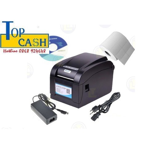 MÁY IN MÃ VẠCH Xprinter XP350B hàng nhập chính hãng, dùng in nhiều trong các quán Trà Sữa giá rẻ