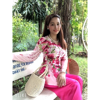 SÉT BÀ BA LAP THỂ LỤA PHÁP IN 4D MĂC TET XIU XINH