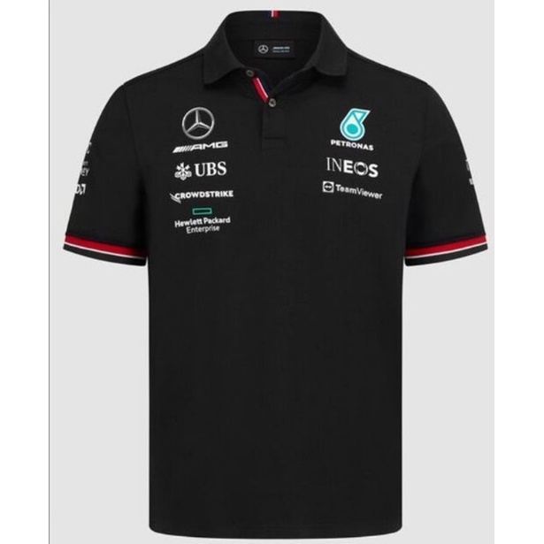 Áo Thun POLO Tay Ngắn 2022 New F1 Mercedes-benz benz Hamilton Bottas POLO Cho Nam