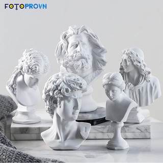 Tượng thạch cao đạo cụ trang trí chụp ảnh (tượng Apollo, Venus de Milo, Giuliano de Medici)
