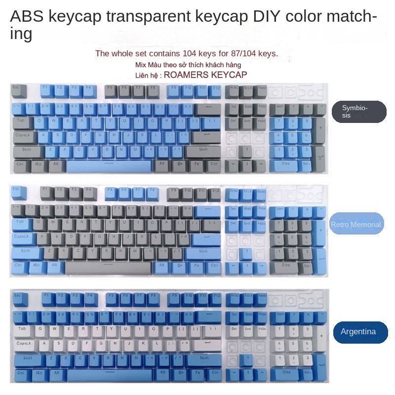 Nút Phím ABS Keycap Set Phím Lẻ Mix Theo Sở Thích Cá Nhân