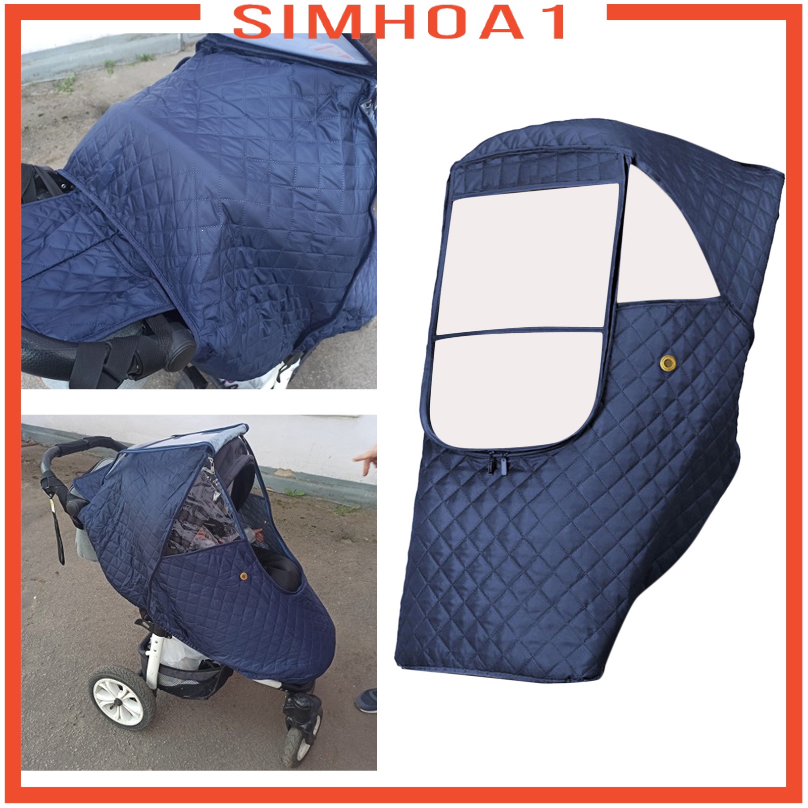 Tấm Phủ Chống Bụi Cho Xe Đẩy Em Bé Simhoa1