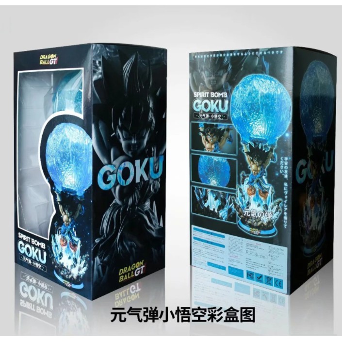 Mô hình Dragon ball Songoku chưởng Genki hủy diệt có Led 50cm