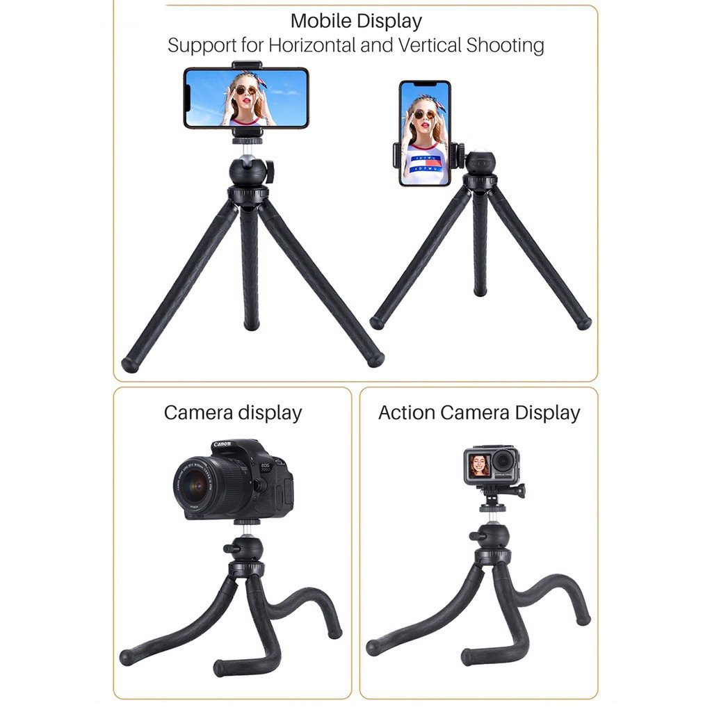 [Mã INCU20 giảm 20K đơn 150K] Chân Đế Tripod Bạch Tuộc Cho Điện Thoại Ulanzi MT-07