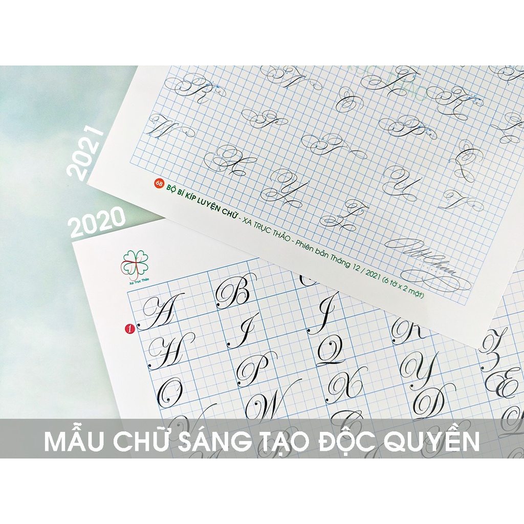 Bộ bí kíp luyện chữ đẹp Xa Trục Thảo