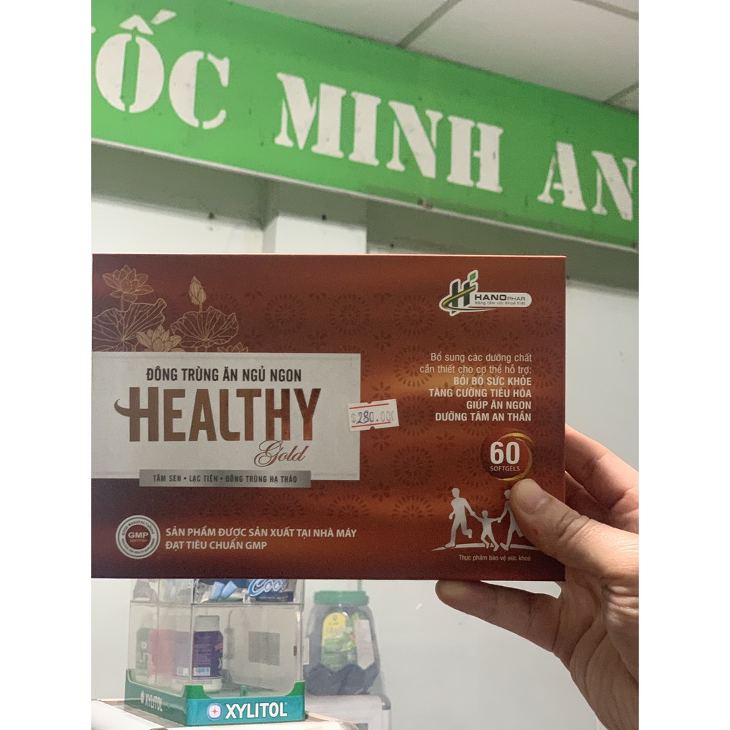 Viên uống Đông Trùng Ăn Ngủ Ngon Healthy Gold, 60 viên