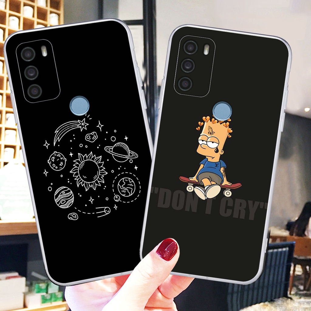 Ốp lưng Vsmart Joy 4 in hình vũ trụ sắc màu cute. Vỏ điện thoại Joy 4 cao cấp