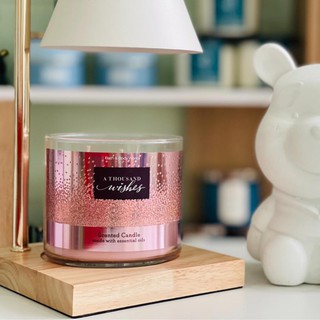 Nến thơm 3 bấc bath and body works a thousand wishes 411g ,