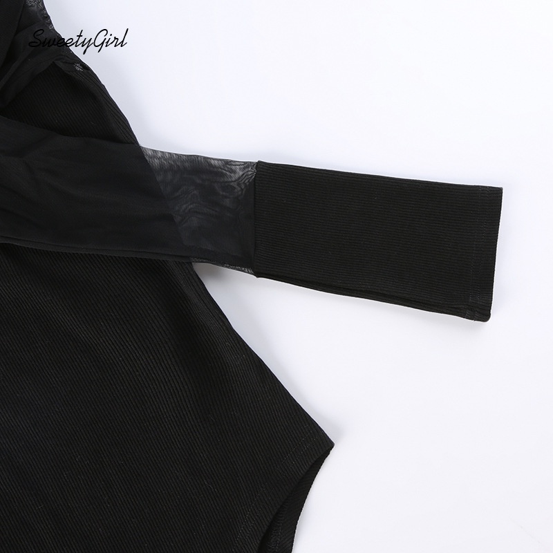 Áo Lưới Tay Dài Cổ Tròn Màu Trơn Thời Trang Dành Cho Nữ 2022