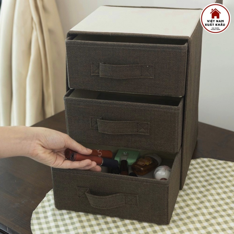 Tủ Vải Mini Sang Trọng Xuất Hàn Quốc Phong Cách Châu Á [Hàng Xuất]