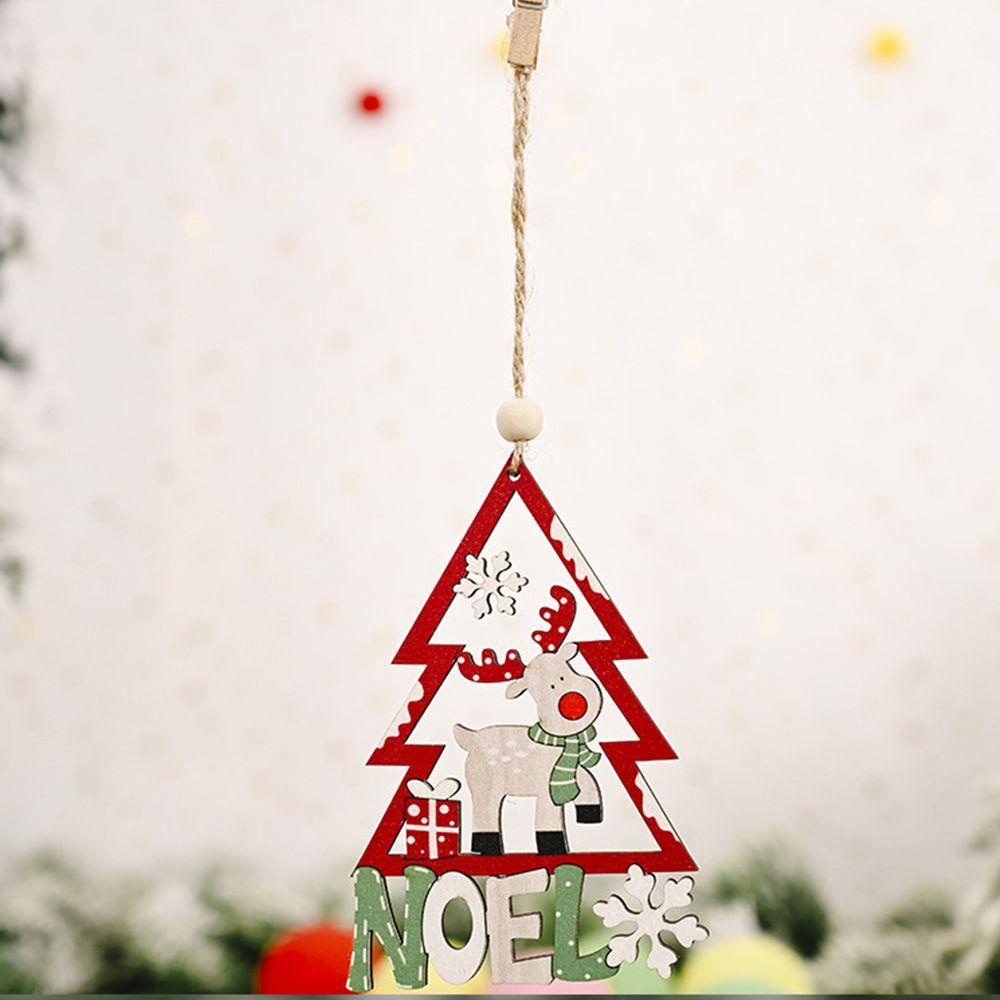Phụ Kiện Treo Trang Trí Giáng Sinh / Năm Mới Bằng Gỗ DIY
