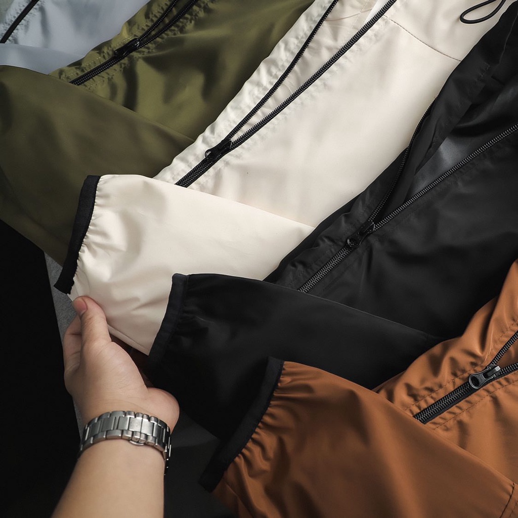 Áo khoác dù hai lớp trượt nước