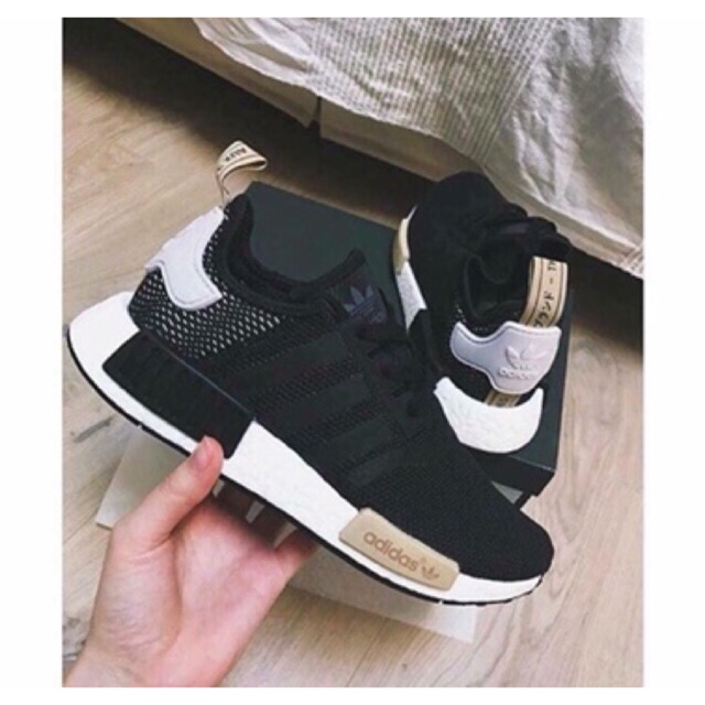 Giày thể thao sneake NMD đen got kem nam nư