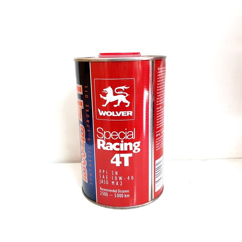 [Mã LIFEAU5SALE giảm 20k đơn 50k] Thùng 6 lon 1 lít wolver special racing 10w-40 full tổng họp api SN