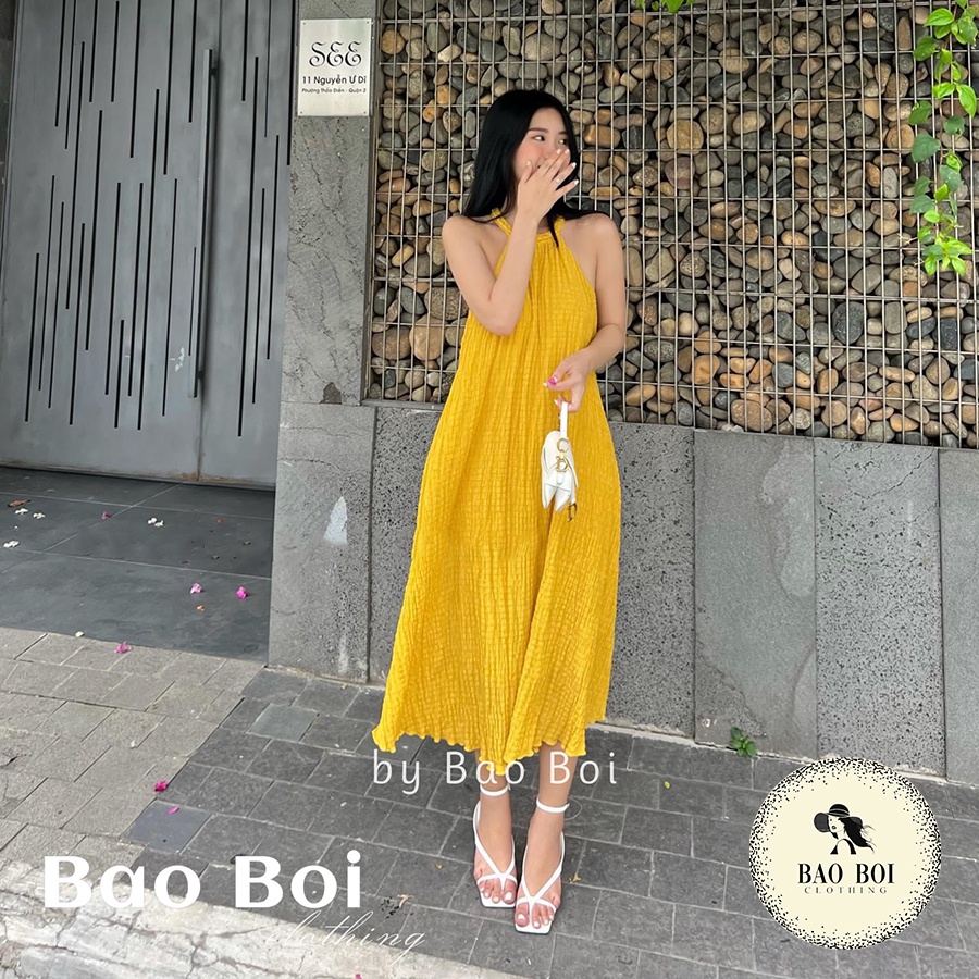 Váy yếm xốp thừng dáng suông 5 màu ngọt ngào - Váy kiểu nữ đi biển