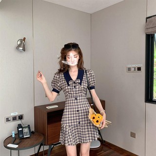 (B072)Đầm dáng xòe kiểu dáng đầm kẻ sọc đuôi cá xếp ly cực xinh xắn chất mềm đẹp mát thời trang tinh tế đẹp xinh