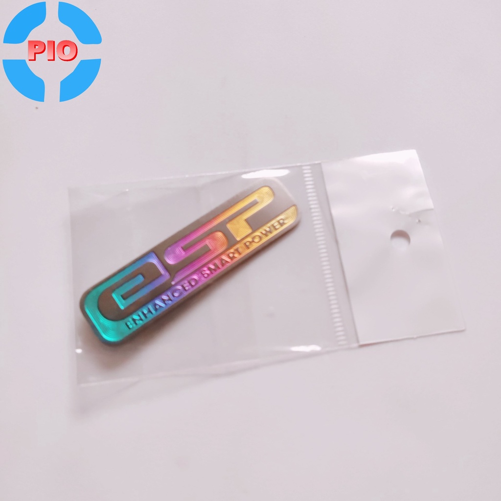 Tem Titan Chữ ESP Dán Pô E / Lọc Gió Có Keo 3M Cho Các Dòng Xe Tay Ga